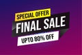 pecial offer final sale tag Royalty Free Stock Photo