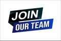 join our team word concept vector illustration Royalty Free Stock Photo
