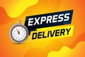 Express delivery word concept vector illustration
