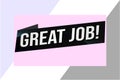 Great job word concept vector illustration Royalty Free Stock Photo