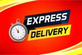 Express delivery word concept vector illustration