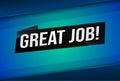 Great job word concept vector illustration Royalty Free Stock Photo