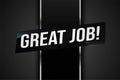 Great job word concept vector illustration Royalty Free Stock Photo