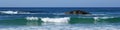 Blue Pacific waves in Port Macquarie Royalty Free Stock Photo