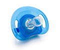 Blue pacifier isolated Royalty Free Stock Photo