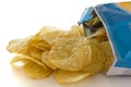 Blue packet of crisps Royalty Free Stock Photo