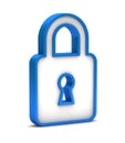 Blue padlock icon