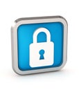 Blue padlock icon