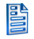 Blue page icon