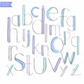 blue paint alphabet letter.lowercase graphic font