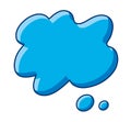 Blue paint blot Royalty Free Stock Photo