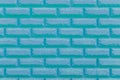 Blue paint brick wall texture background abstract masonry pattern backdrop structure Royalty Free Stock Photo