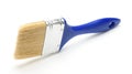 Blue paint brush on a white background