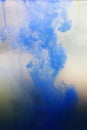 Blue paint mix Royalty Free Stock Photo