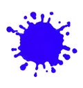 Blue Paint splat Royalty Free Stock Photo