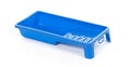 Blue paint tray, empty and ready to be used Royalty Free Stock Photo