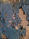 blue painted background texture of old chipped plaster on the concrete wall Royalty Free Stock Photo