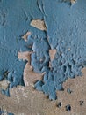 blue painted background texture of old chipped plaster on the concrete wall Royalty Free Stock Photo