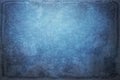 Blue painted canvas or muslin fabric cloth studio backdrop or ba Royalty Free Stock Photo