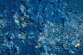 Blue painted cracked stone wall/grunge wall texture background Royalty Free Stock Photo