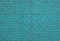 Blue painted hessian canvas abstract