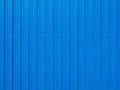 Blue painted iron fence Royalty Free Stock Photo