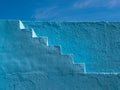 Blue Painted Steps Pattern Royalty Free Stock Photo