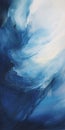 Abstract Painting 23: Waves Of Blue In Ethereal Watercolors