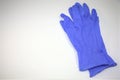 Blue pair of gloves background texture
