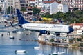 Blue Panorama Boeing 737-800 airplane Skiathos airport