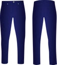 Blue pants front and back view