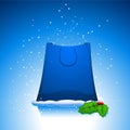 Blue paper bag Royalty Free Stock Photo