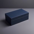 Blue paper box, white background Royalty Free Stock Photo