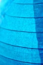 Blue paper lamp blurred art background