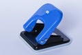 Blue Paper Puncher Royalty Free Stock Photo