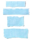 Blue Paper Tears Collection Royalty Free Stock Photo