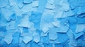 Blue Paper Wall Art Ripped Microfiber Collage With Abstract Background