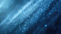Blue particle dust floating in universe space background Royalty Free Stock Photo