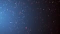 Blue particles abstract background with shining Floating Dust Particle Flare Bokeh star on Black Background. Royalty Free Stock Photo