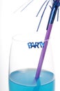 Blue party drink Royalty Free Stock Photo