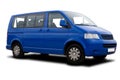 Blue Passenger Van Royalty Free Stock Photo