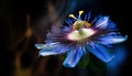 Blue passion flower. Passiflora caerulea. Big beautiful flower Royalty Free Stock Photo