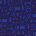 Blue passover background pattern