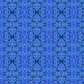 Blue patch of grass blades symmetrical pattern