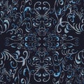 the blue pattern is fantastically beautiful, similar to the frosty patterns