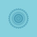 Blue pattern kaleidoscope abstract background. mandala boohoo