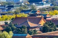 Blue Gold Pavilion Forbidden City Beijing China Royalty Free Stock Photo