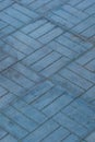 Blue Paving Slabs Floor Surface Street Texture City Background Tile Mosaic Urban Stone Royalty Free Stock Photo