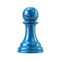 Blue pawn 3d illustration Royalty Free Stock Photo