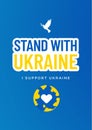 Blue Peace for Ukraine Poster